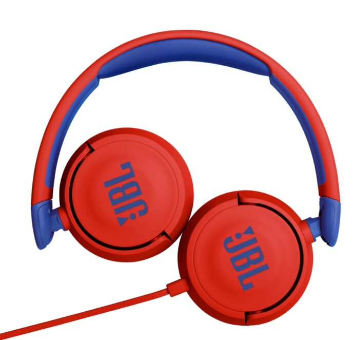 JBL JR310, On-Ear Headphones for Kids, Universal – Red