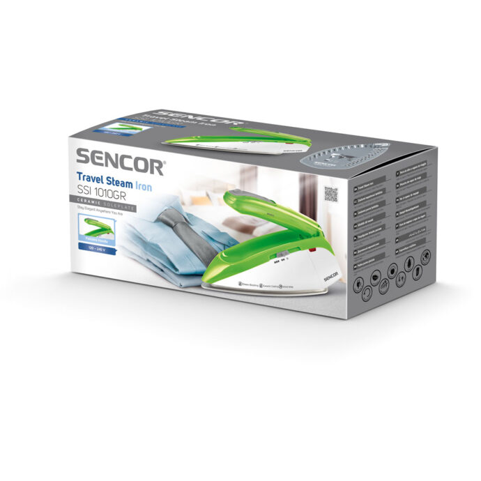 Sencor SSI 1010GR Σίδερο Ταξιδίου Ατμού 1085W με Κεραμική Πλάκα