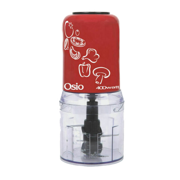 Osio OMC-2312 Πολυκόπτης Multi 400W με Δοχείο 500ml Red