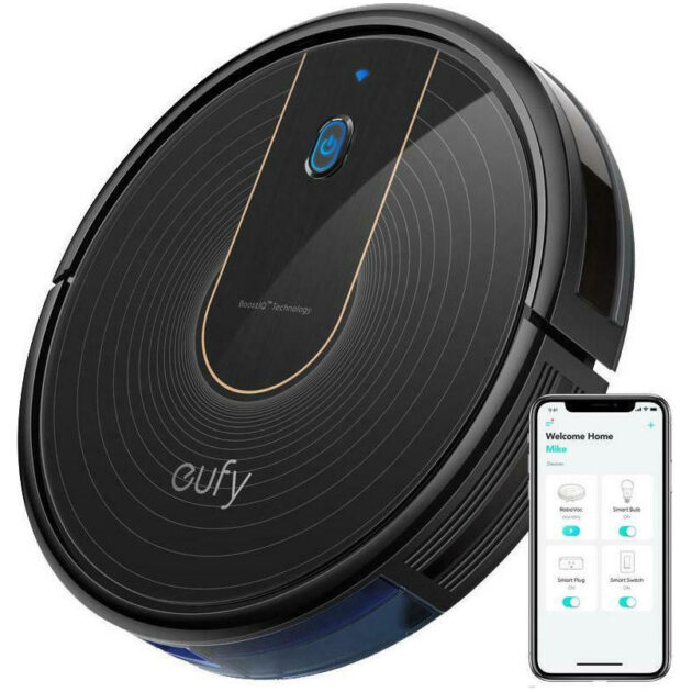 Anker Eufy RoboVac 15C Σκούπα Ρομπότ με Χαρτογράφηση και Wi-Fi Μαύρη