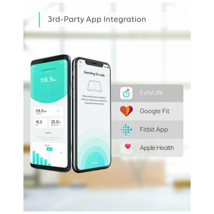 Eufy Smart Scale C1 Smart Ζυγαριά με Λιπομετρητή & Bluetooth Λευκή