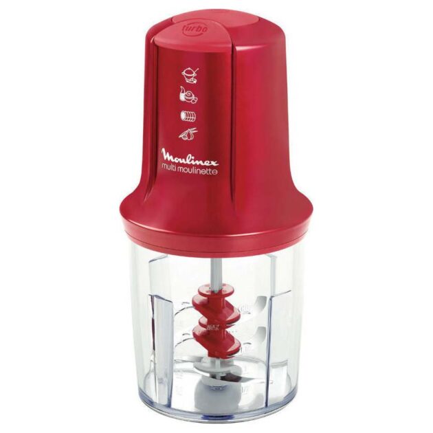 Moulinex Moulinette Πολυκόπτης Multi 500W με Δοχείο 500ml Red