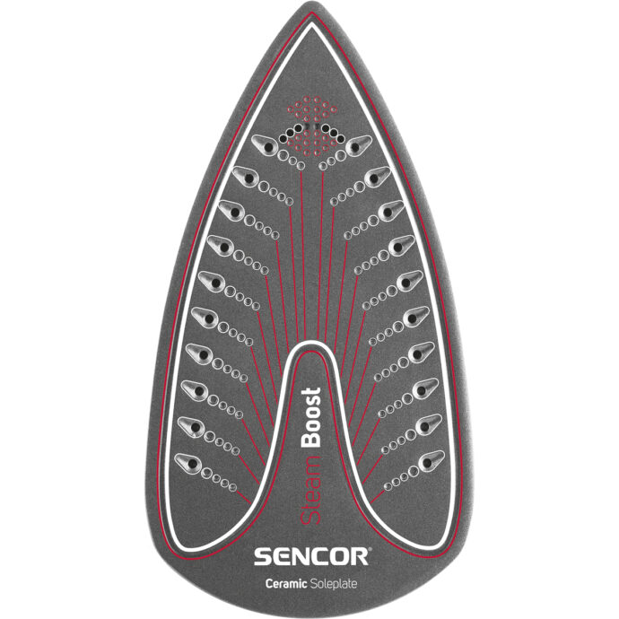 Sencor SSI 5420RD Σίδερο Ατμού 2200W με Συνεχόμενη Παροχή 20gr/min και Κεραμική Πλάκα