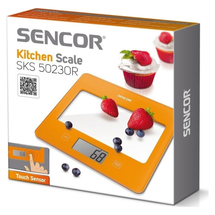 Sencor SKS 502 Ψηφιακή Ζυγαριά Κουζίνας 1gr/5kg Orange